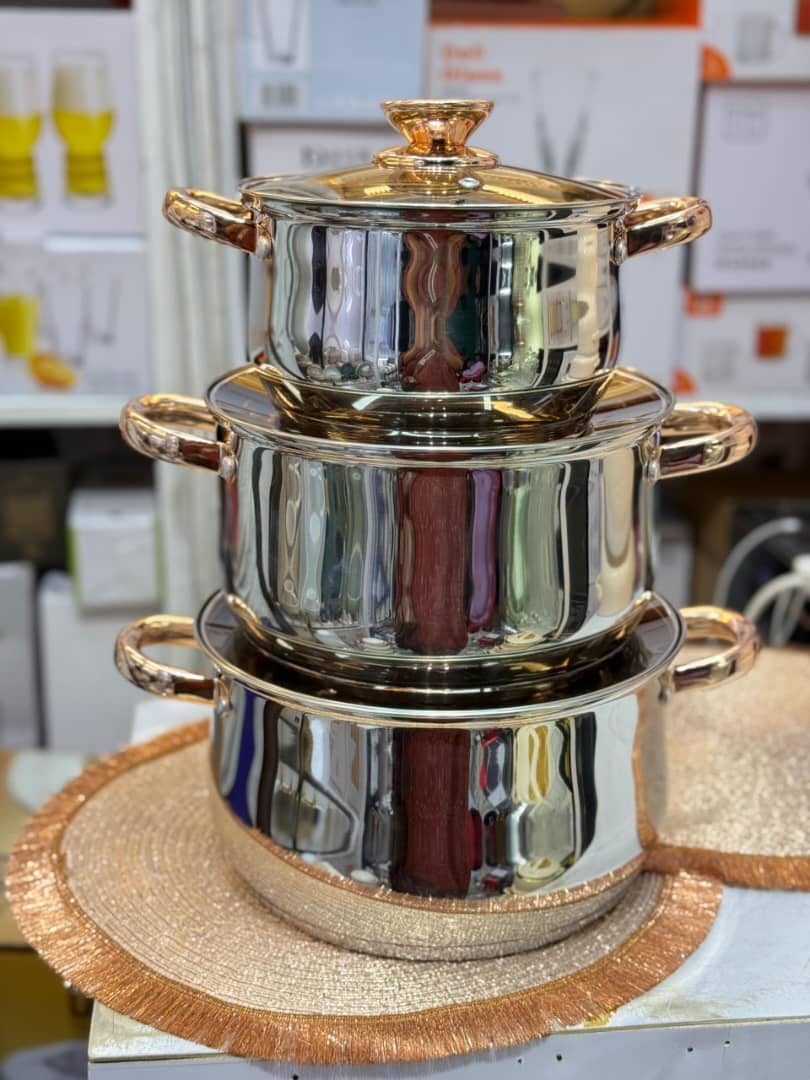 Stainless Steel Casserole Pot Set 